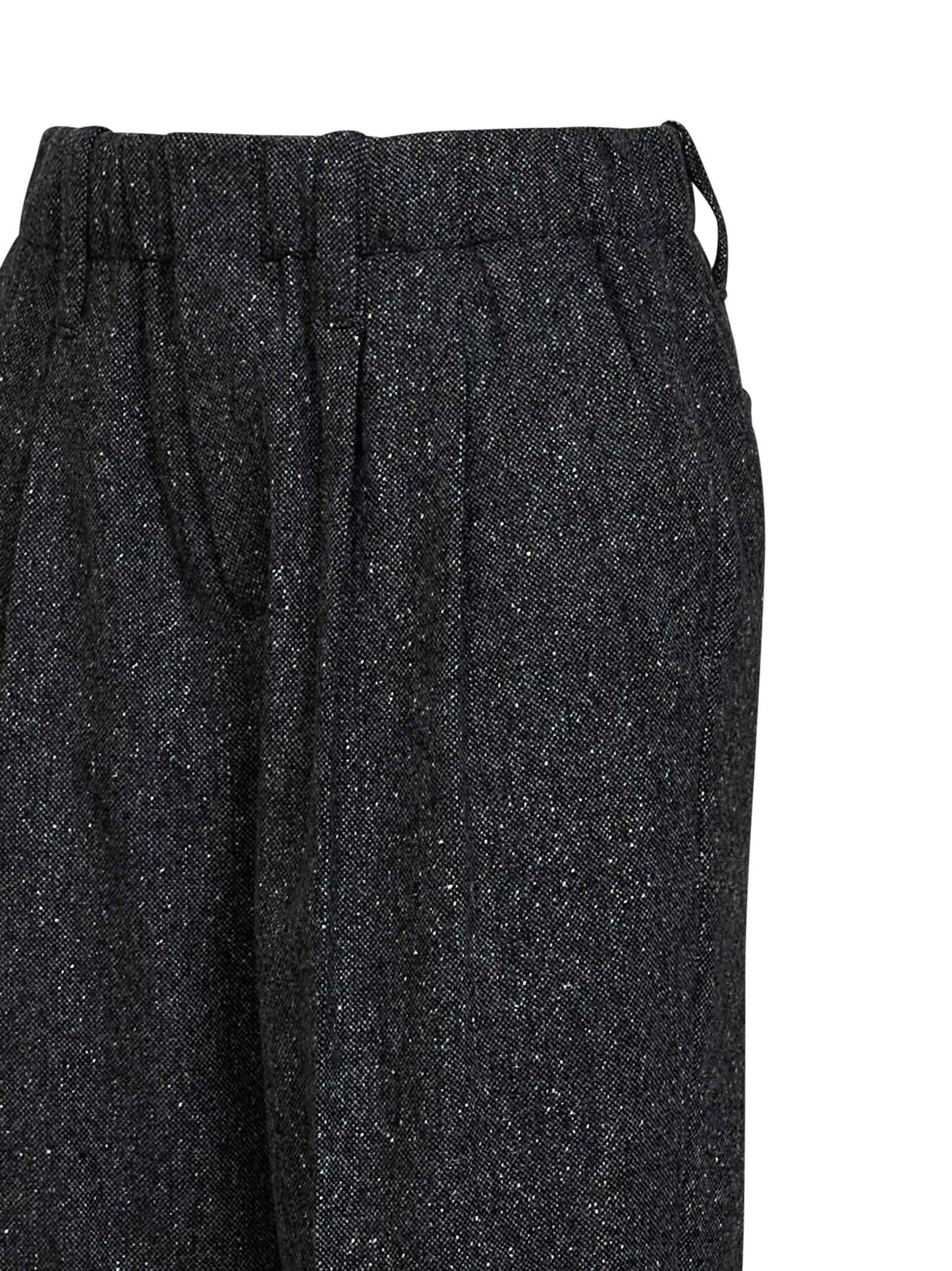 Pantalone Baggy Sartorial in donegal nero