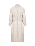 Ivory double-breasted cashmere coat