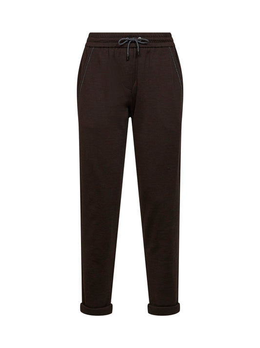 Brown Shiny Pocket Detail trousers