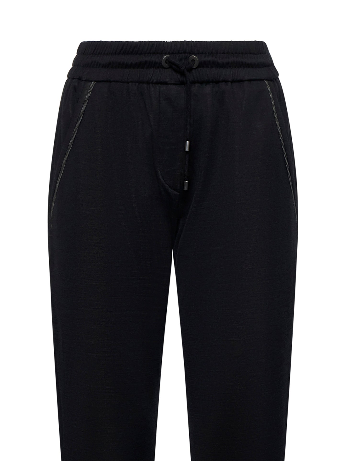 Pantalone jogging in cotone e seta