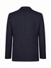 Blue virgin wool flannel deconstructed blazer