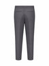 Medium grey virgin wool drawstring trousers