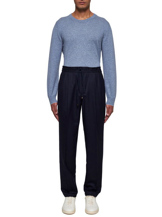 Cardigan in maglia di cashmere blu