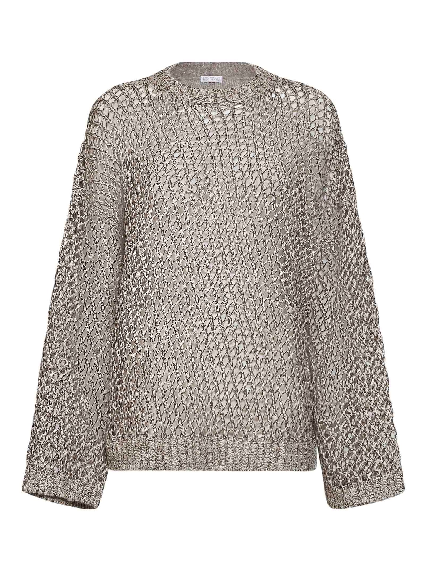 Maglia Dazzling Chiné a rete di seta e lino corda