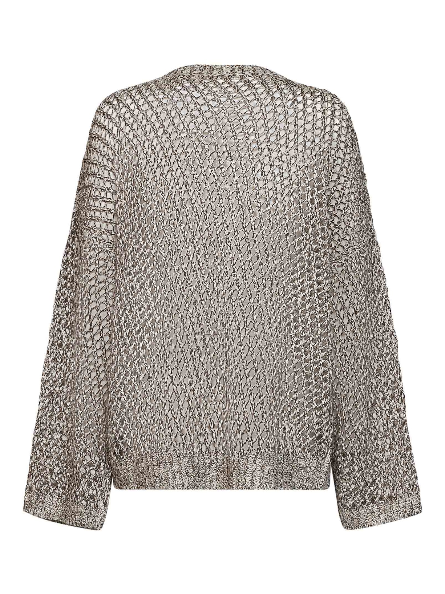 Maglia Dazzling Chiné a rete di seta e lino corda