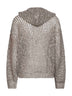 Rope silk and linen net knit Dazzling Chiné cardigan