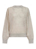 Maglia Net in maglia double Sparkling avorio