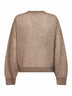 Beige Sparkling double-knit Net sweater