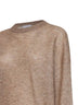Beige Sparkling double-knit Net sweater