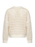 Ivory sequin net knit sweater