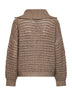 Seige Soft wool and cashmere net knit Dazzling cardigan