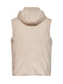 Sand wool padded hooded vest