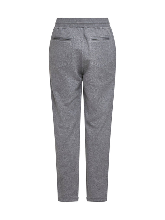 Pantaloni jogging in felpa grigio scuro