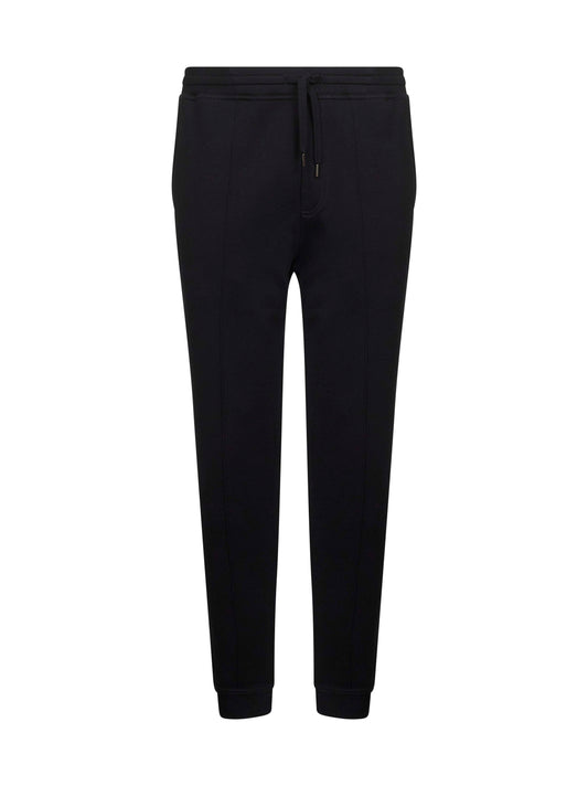 Joggers in felpa double nera