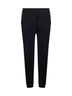 Joggers in felpa double nera