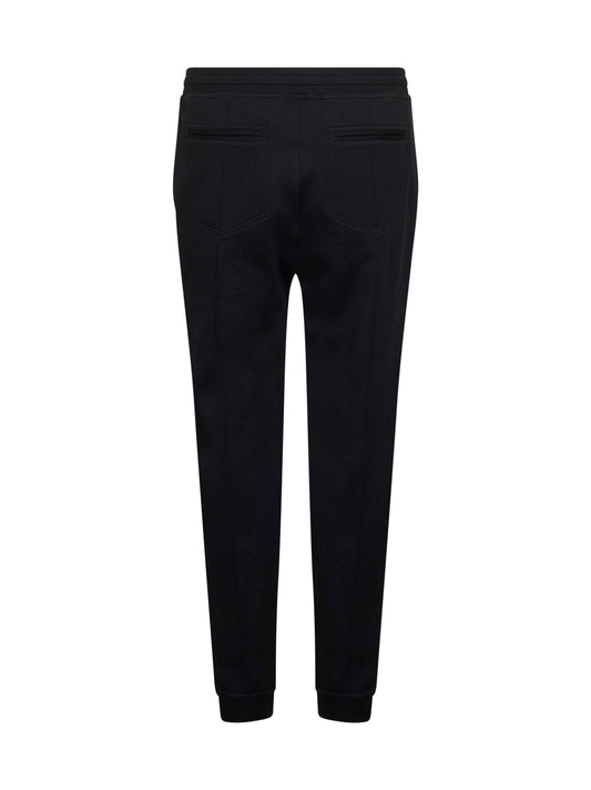 Joggers in felpa double nera