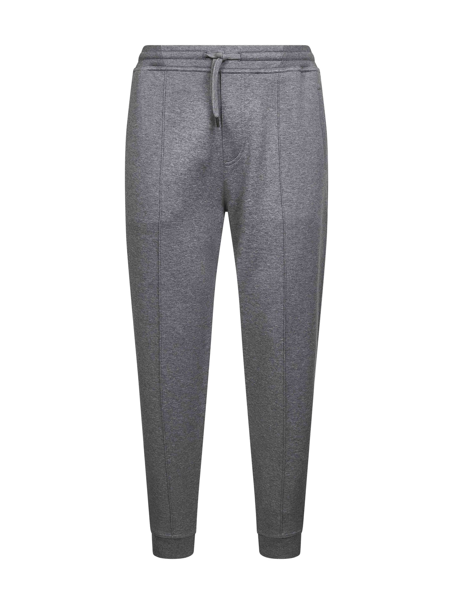 Grey double fleece jogger trousers