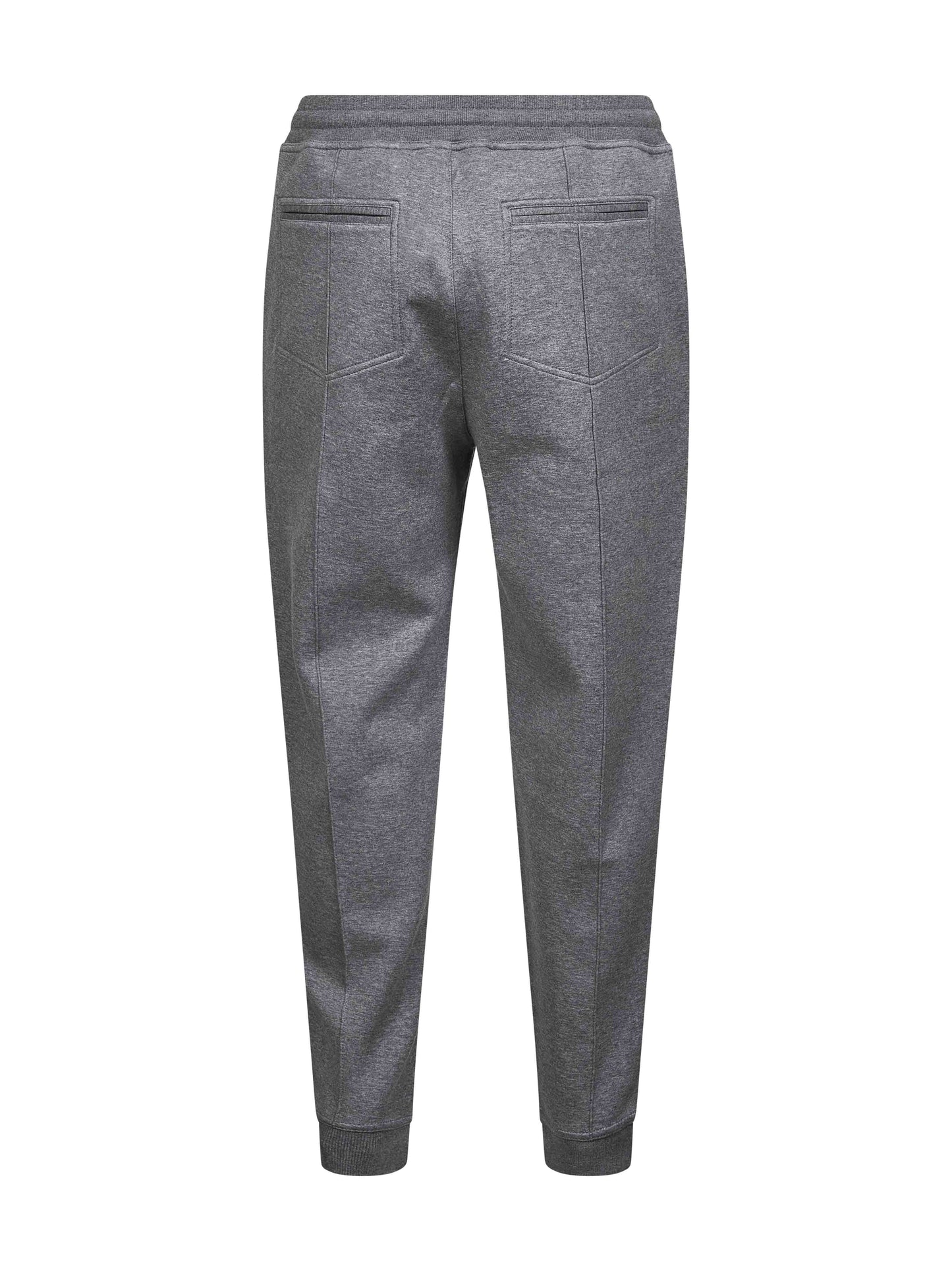 Grey double fleece jogger trousers