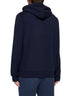 Felpa misto cotone con cappuccio e zip <BR/>