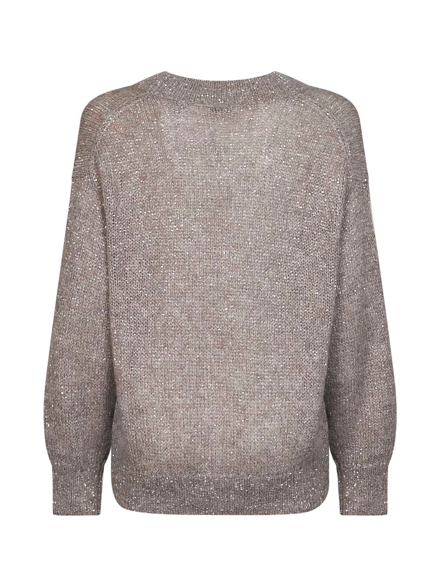 Maglia in cotone Dazzling mezza costa inglese tortora