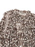 Cardigan Dazzling Twist Embroidery marrone