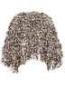 Cardigan Dazzling Twist Embroidery marrone