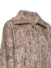 Beige Dazzling Tree Bark Embroidery cardigan