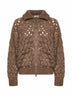 Bark Dazzling Zigzag Cables cardigan