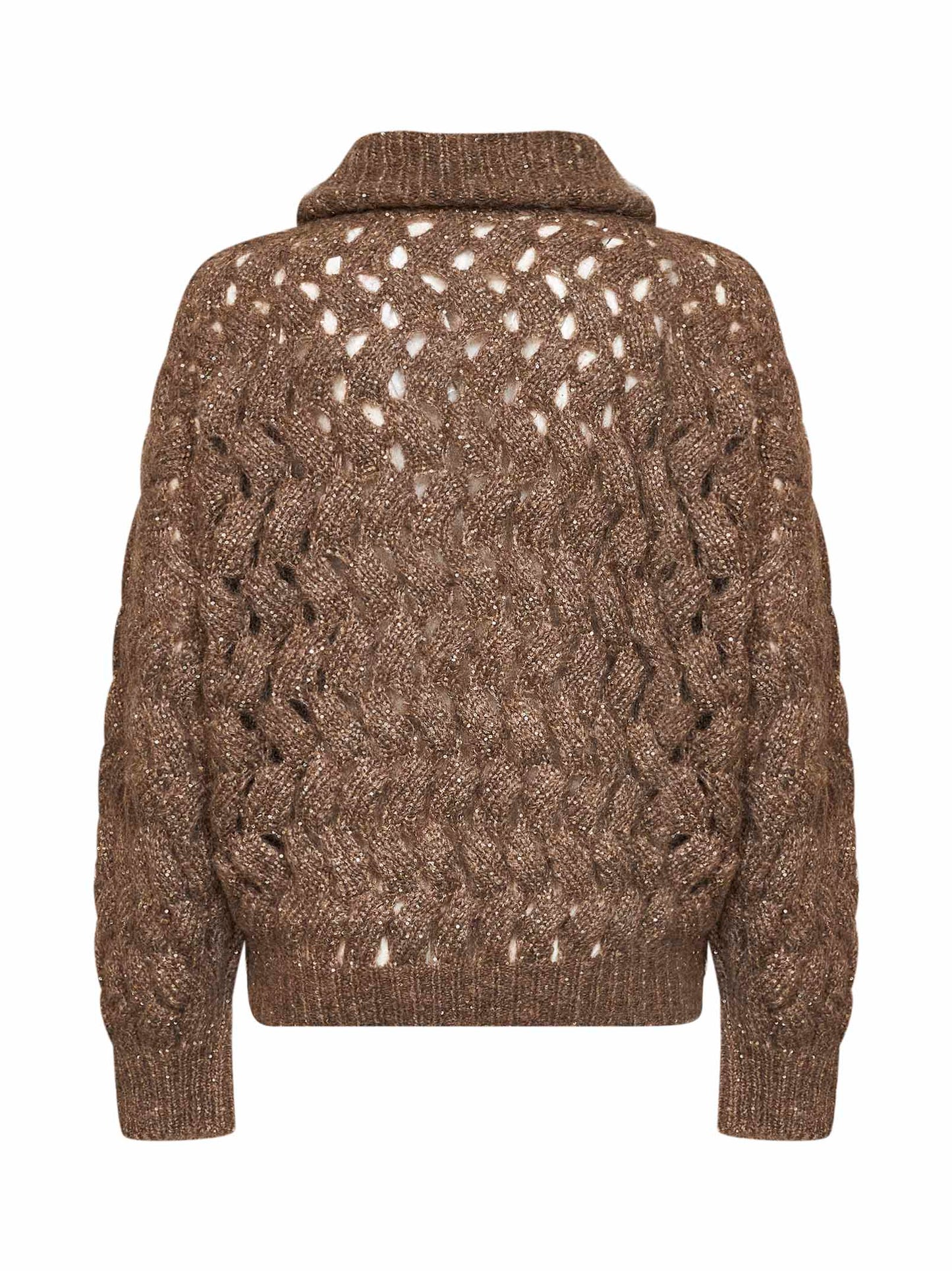 Bark Dazzling Zigzag Cables cardigan