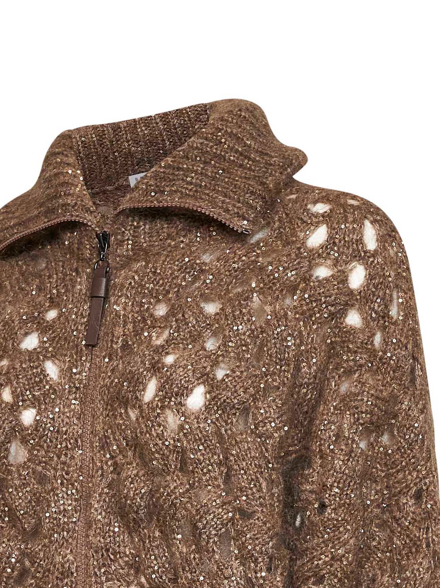 Bark Dazzling Zigzag Cables cardigan