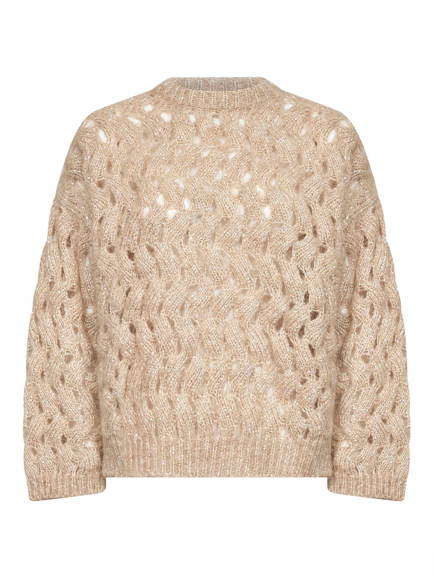 Maglia Dazzling Zigzag Cables sabbia