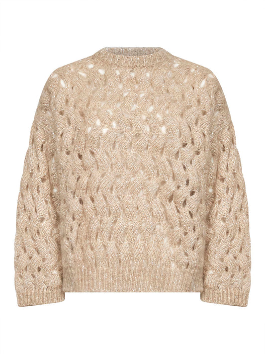 Maglia Dazzling Zigzag Cables sabbia