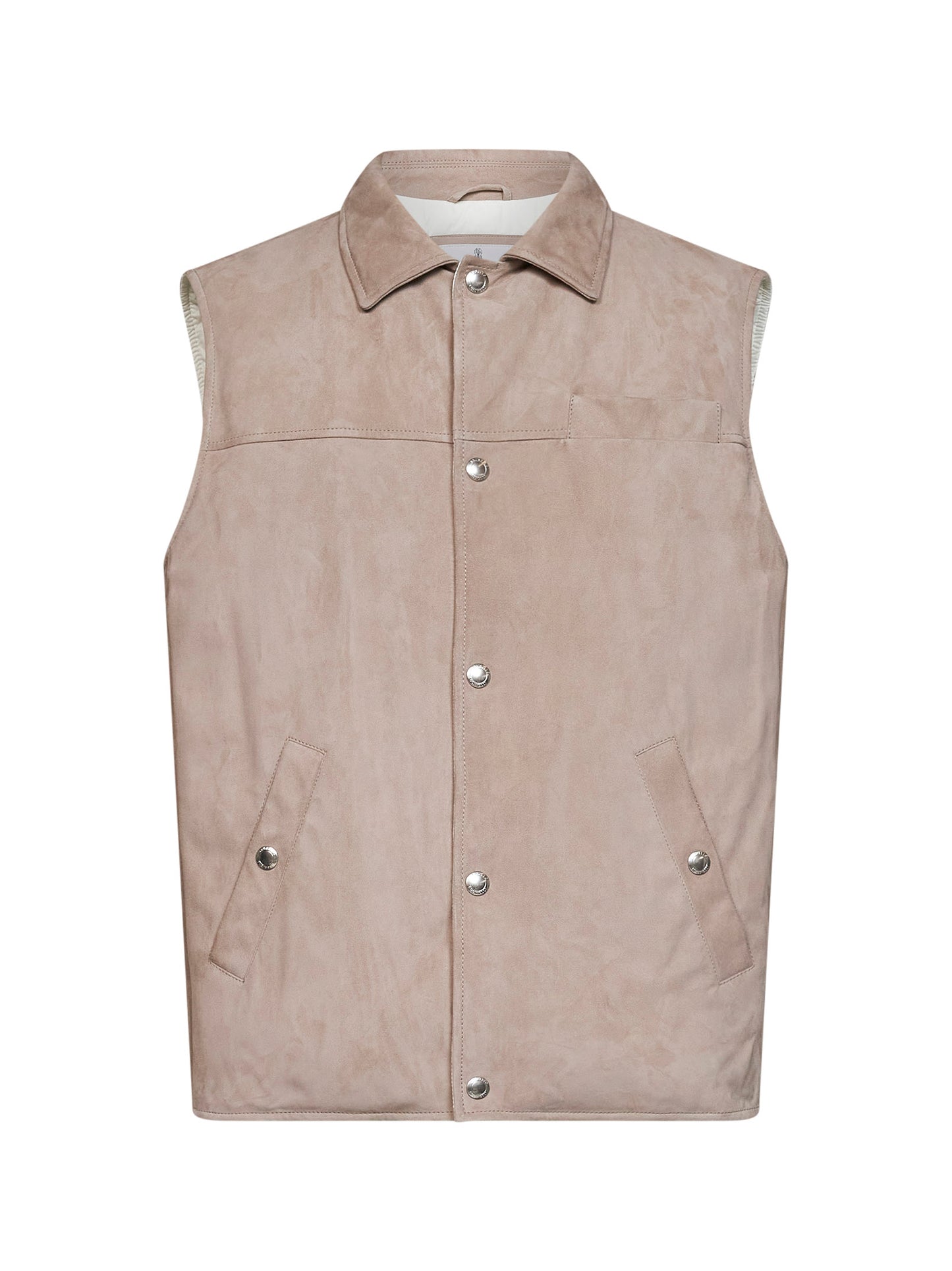 Marble suede padded vest
