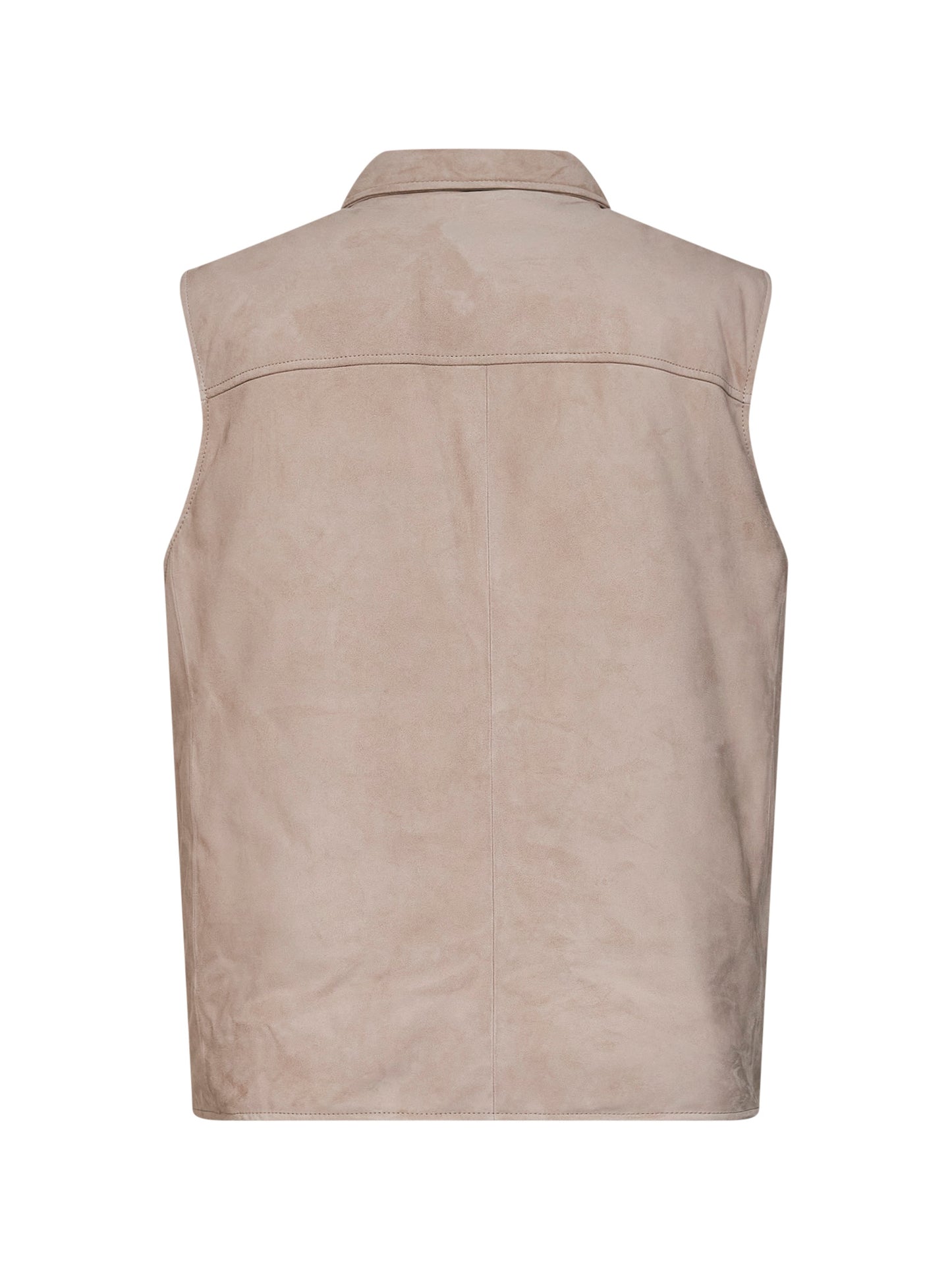 Marble suede padded vest