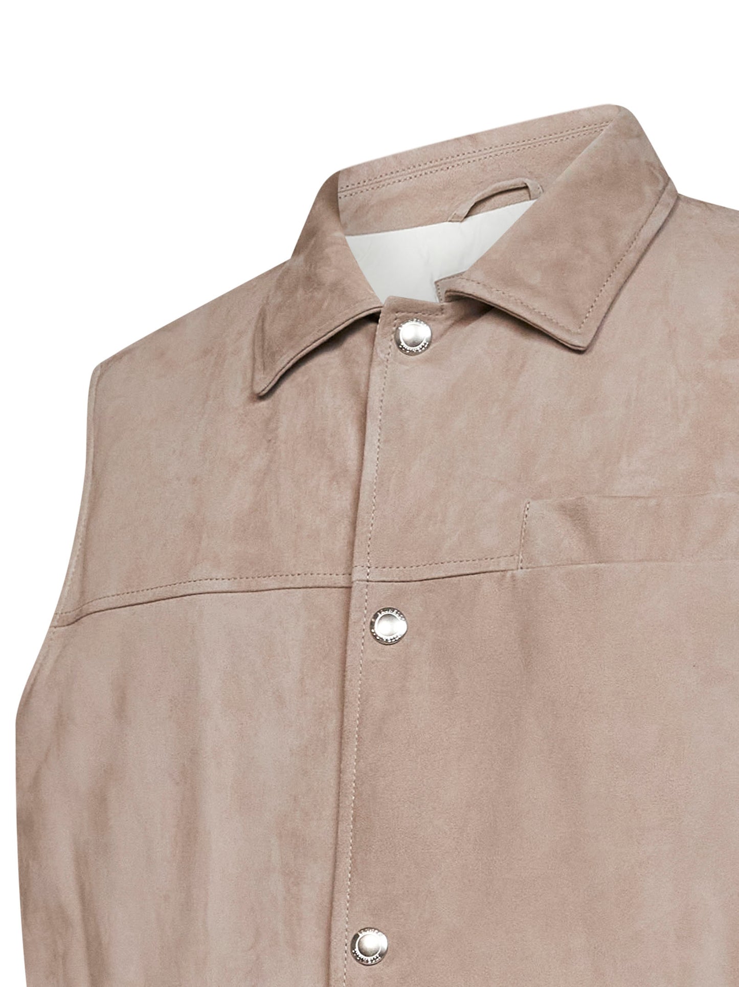 Marble suede padded vest