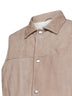 Marble suede padded vest
