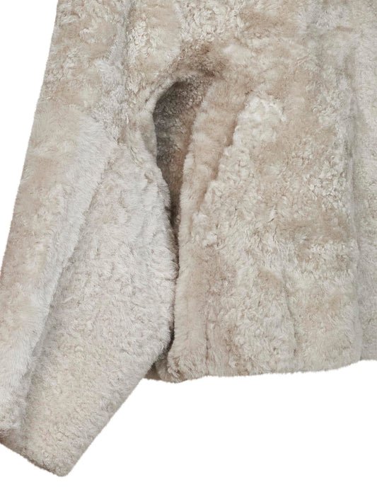 Stone shearling jacket