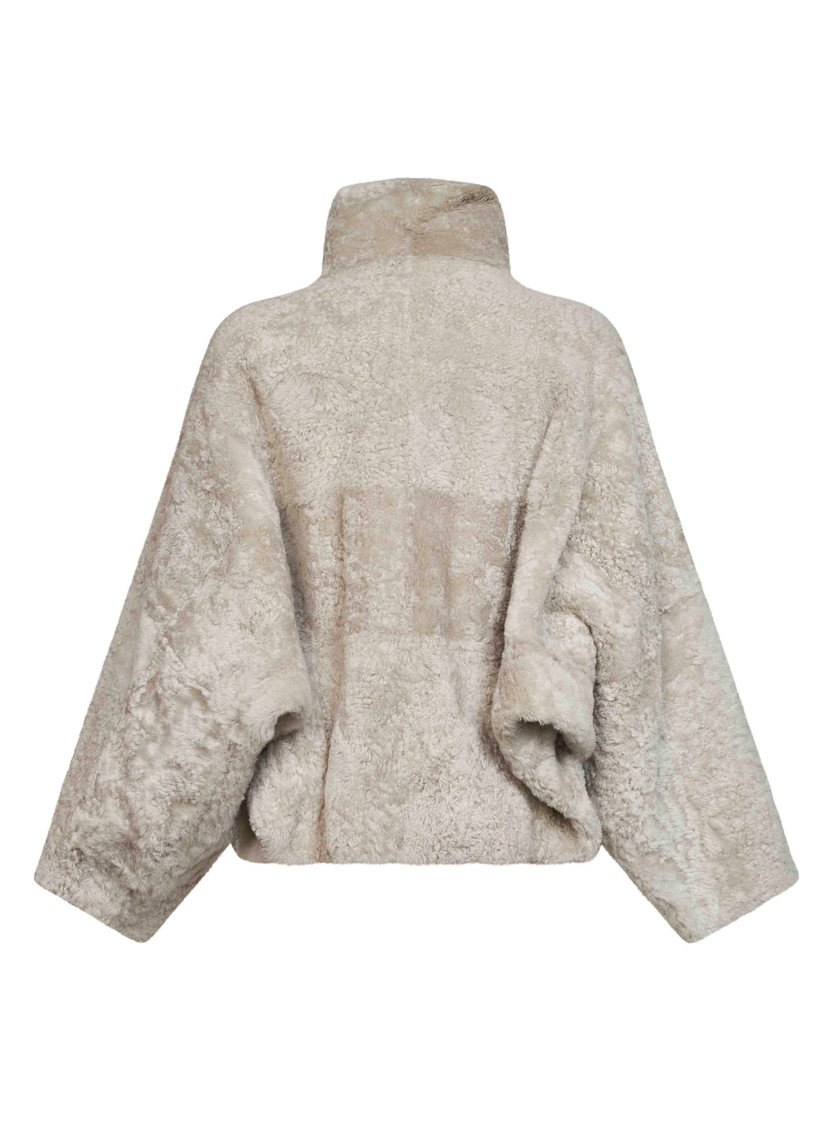 Stone shearling jacket