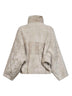 Stone shearling jacket