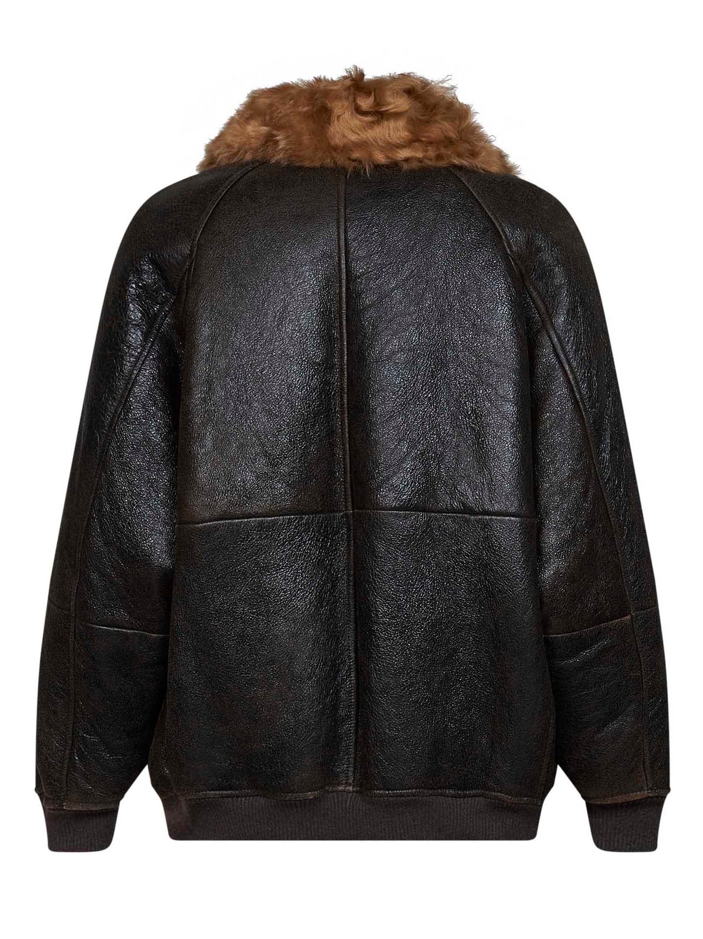 Giacca in nappa Vintage-Effect marrone