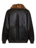 Giacca in nappa Vintage-Effect marrone