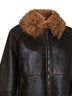 Giacca in nappa Vintage-Effect marrone