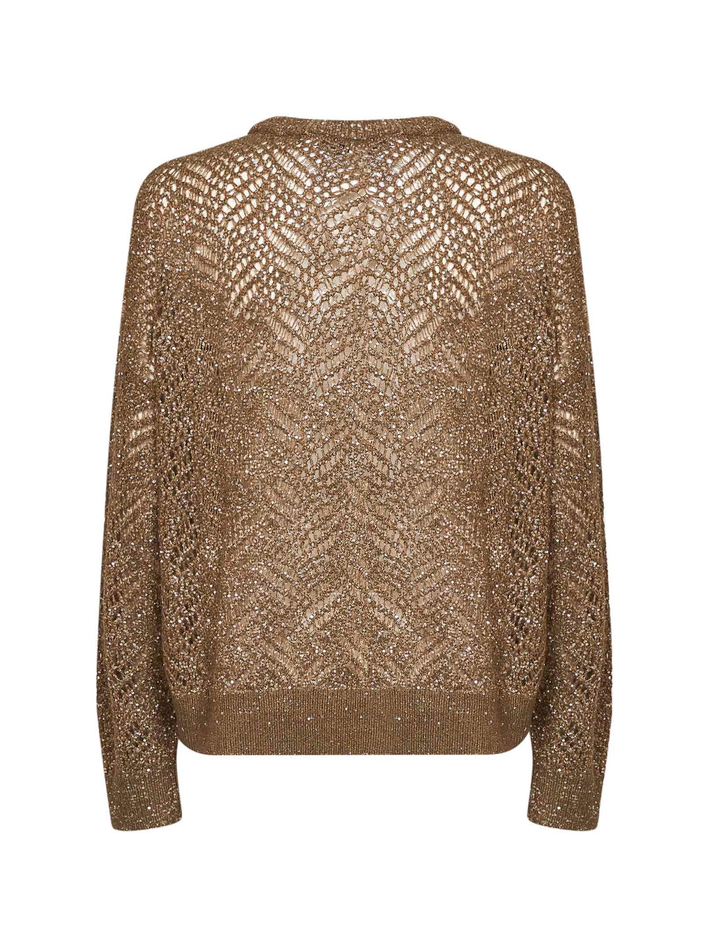 Olive Dazzling Abstract Leaf sweater