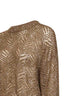 Olive Dazzling Abstract Leaf sweater