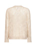 Ivory Dazzling Abstract Leaf sweater