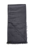 Lead grey cashmere and silk scarf