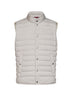 Ice grey bonded nylon padded vest
