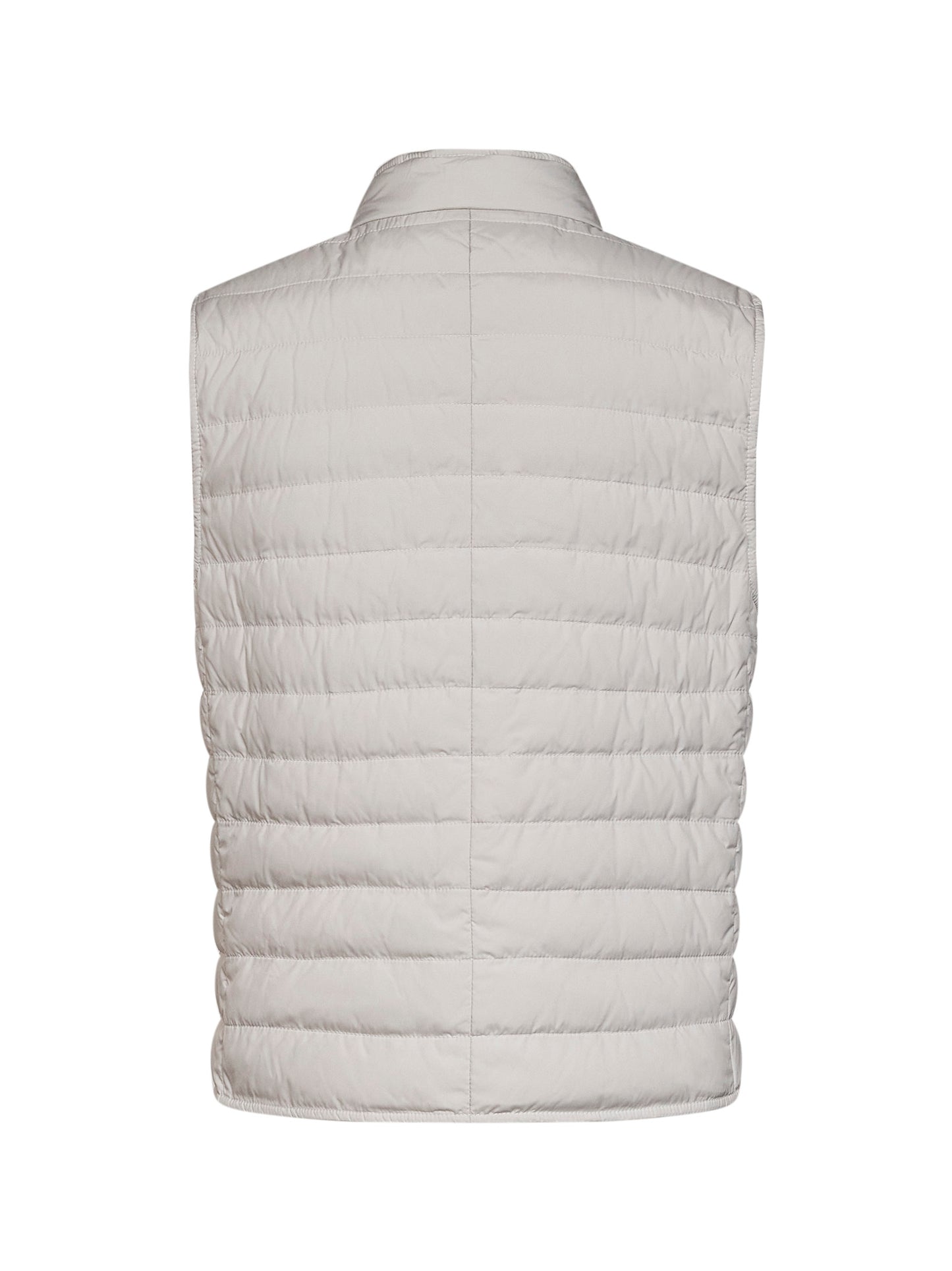 Ice grey bonded nylon padded vest