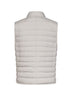 Ice grey bonded nylon padded vest