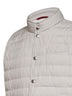 Ice grey bonded nylon padded vest